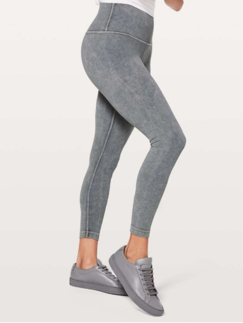 Lululemon Wonder Under High Rise Waisted Tights Leggings Blue Ice Dye